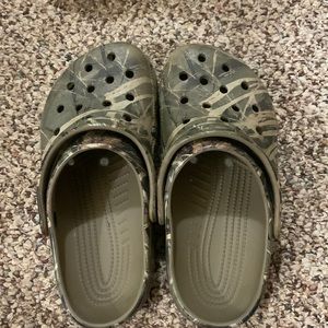 Boys size 3 Camo crocs